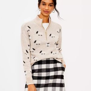 LOFT Sheep Quarter Zip. Worn once